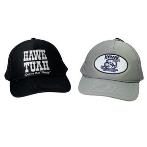 Spirit Halloween Hawk Tuah (Haliey Welch) Trucker Gray & Black Snapback Hat NWT